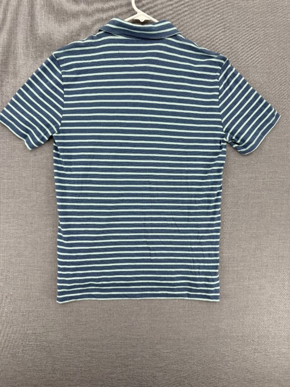 Faherty Movement Polo Shirt Mens S Blue Striped Short Sleeve Golf - Picture 3 of 7